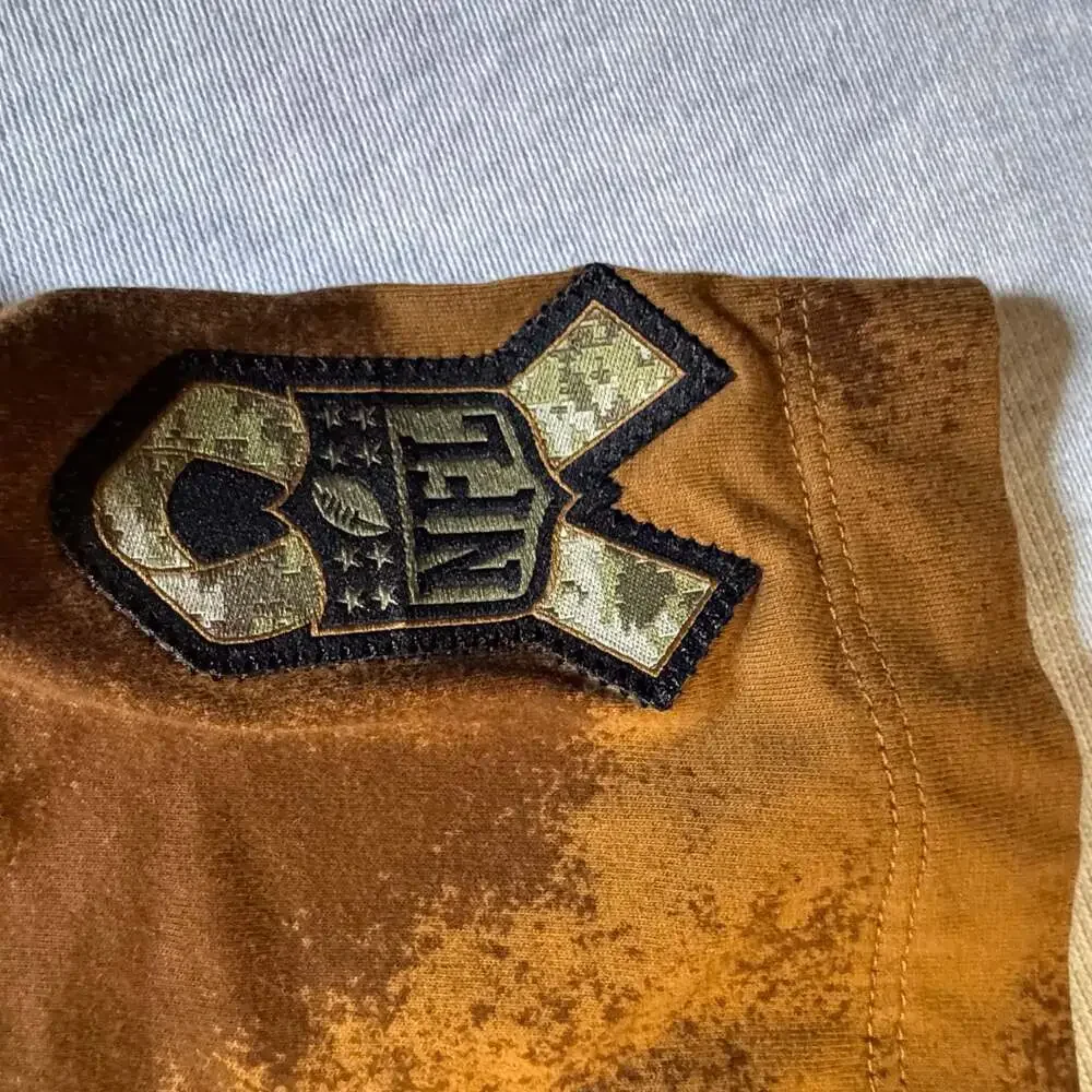 Nike Dallas Cowboys 2023 Salute to Service Sideline T-Shirt Brown Camo Large